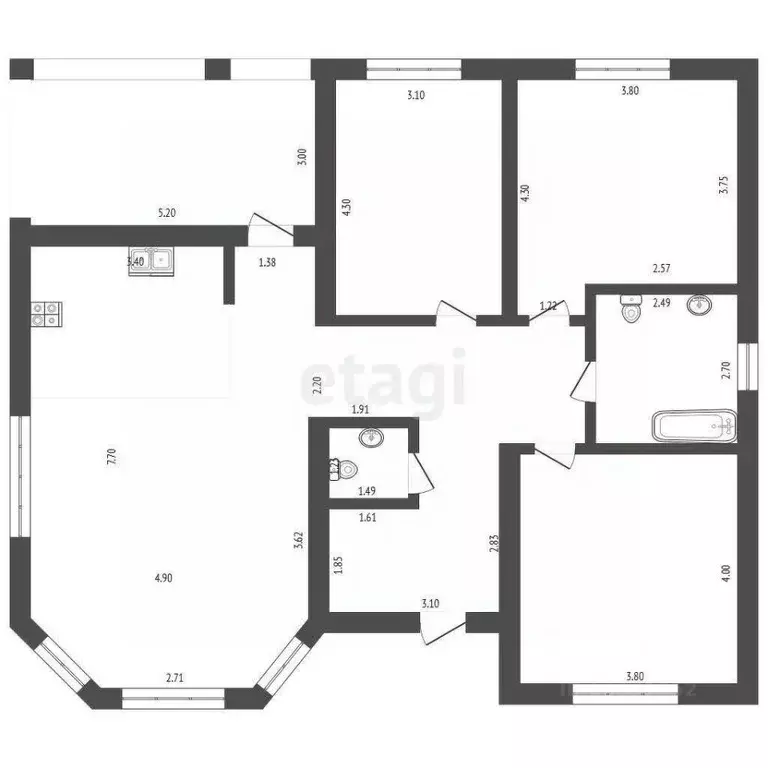 Дом в Ставропольский край, Пятигорск Скачки мкр,  (125 м) - Фото 2