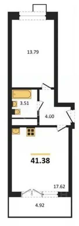 1-к кв. Калининградская область, Светлогорск Олимпийский бул., 2 (43.6 ... - Фото 2