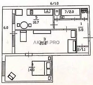 2-к кв. Саратовская область, Саратов Политехническая ул., 74/82 (60.0 ... - Фото 2