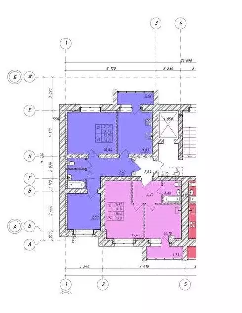 2-к кв. Тамбовская область, Тамбов ул. Имени Павла Строганова, 3Б ... - Фото 1