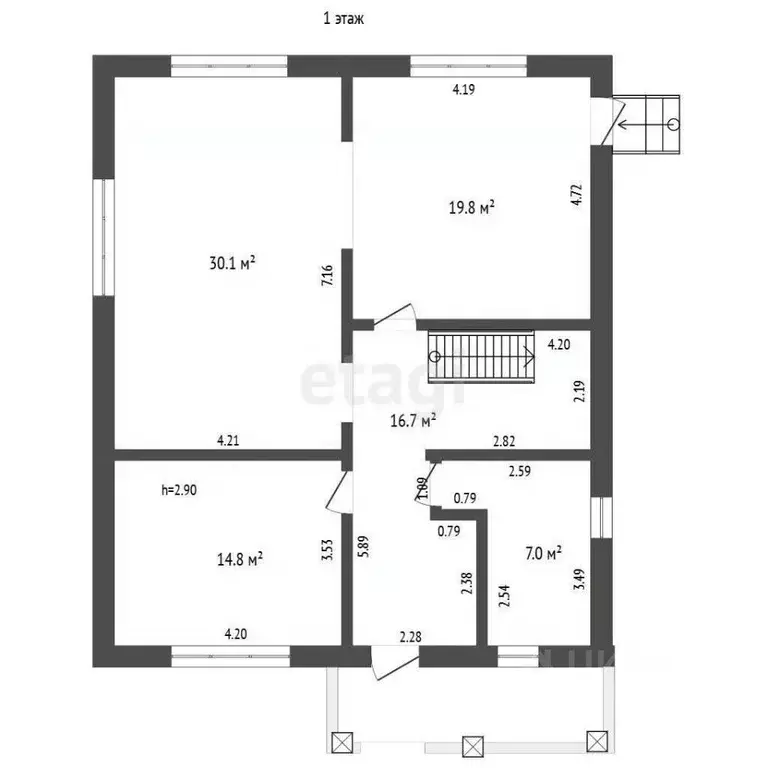 Дом в Татарстан, Набережные Челны ул. Каштановая, 7 (190 м) - Фото 2
