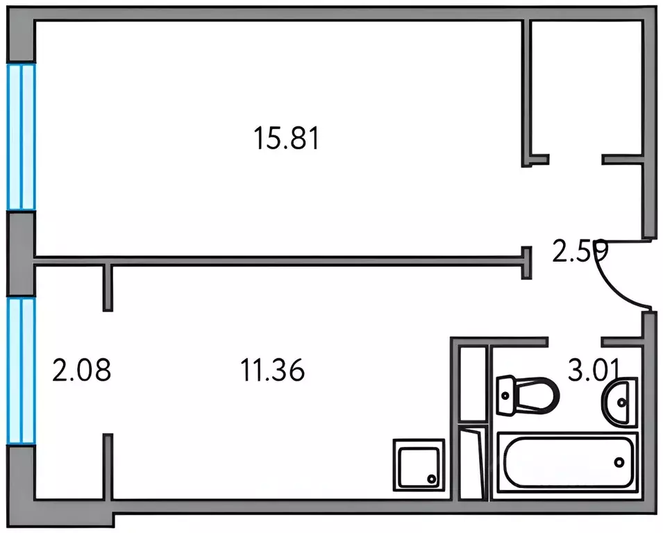 1-к кв. Московская область, Красногорск городской округ, д. Глухово ... - Фото 2
