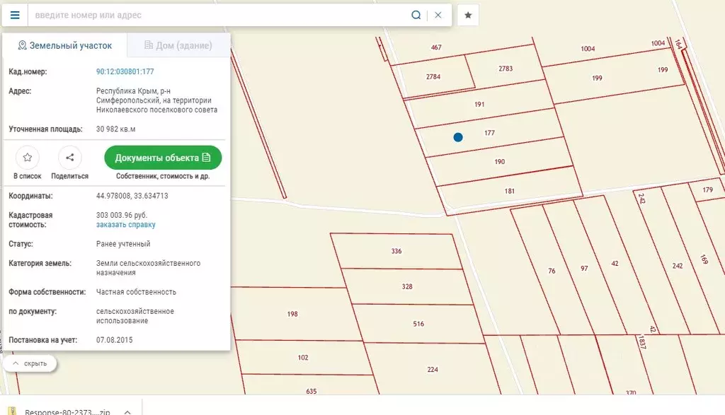 Публичная кадастровая карта крыма симферопольский район
