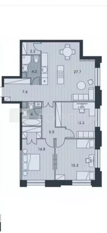 4-к кв. Москва ул. Архитектора Власова, 71к2 (100.0 м) - Фото 0