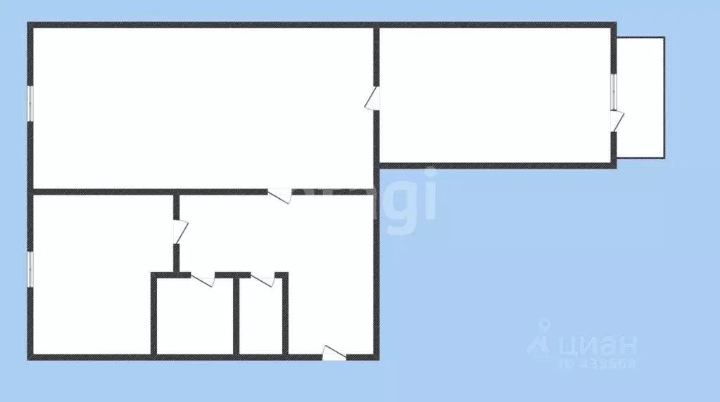 2-к кв. Белгородская область, Губкин ул. Лизы Чайкиной, 2 (47.4 м) - Фото 1