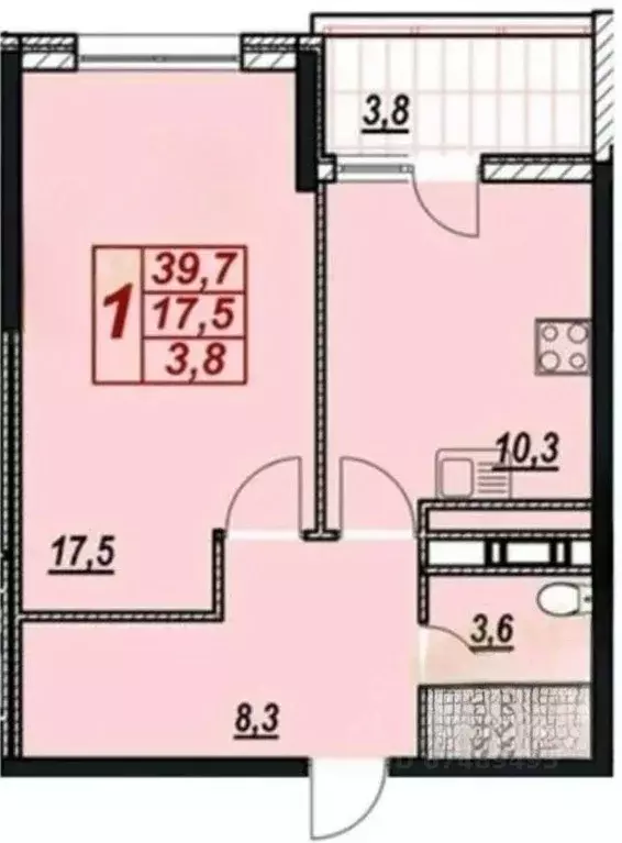 1-к кв. Краснодарский край, Анапа Крестьянская ул., 27к3 (38.0 м) - Фото 2