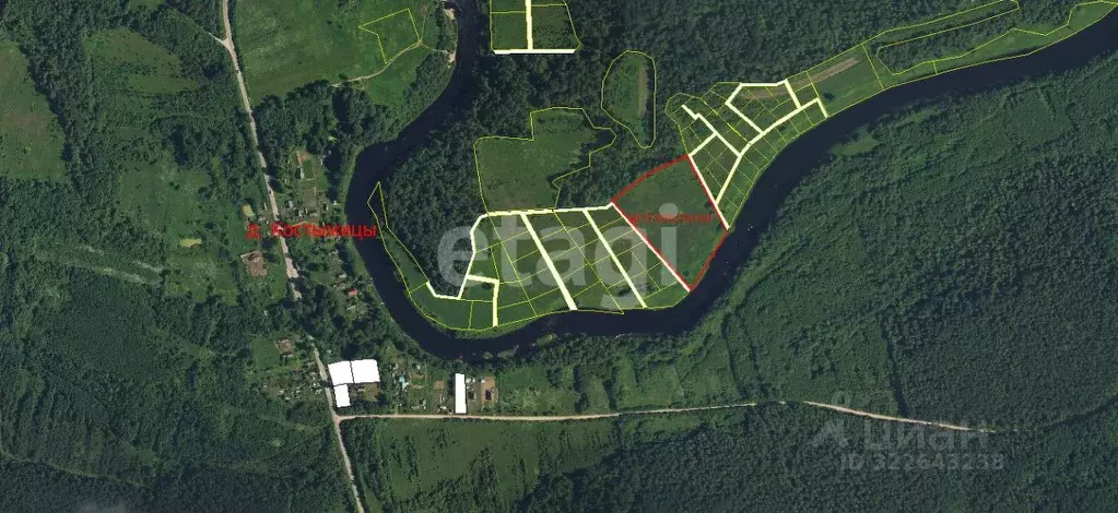 Участок в Псковская область, Порховский муниципальный округ, д. ... - Фото 1