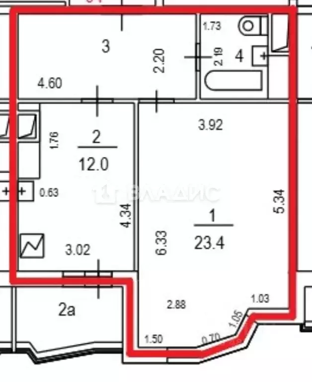 1-к кв. Москва ул. Новинки, 1 (49.3 м) - Фото 2