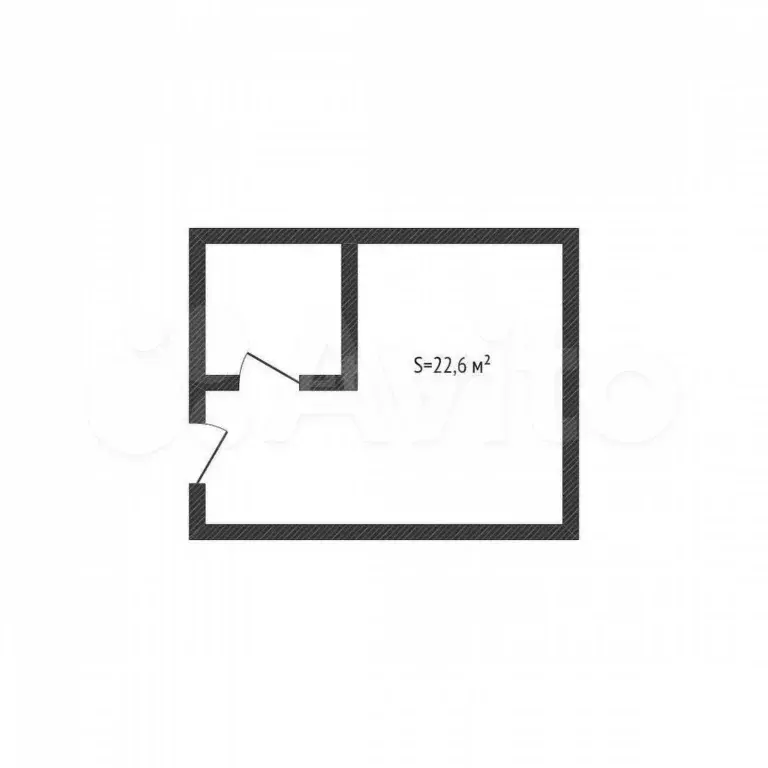 Квартира-студия, 22,6 м, 1/7 эт. - Фото 0