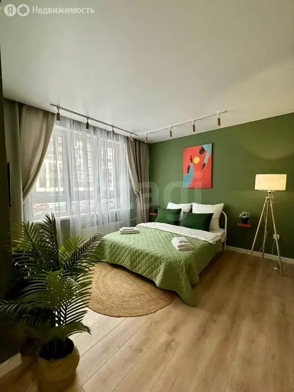 Квартира-студия: деревня Патрушева, улица Петра Ершова, 14 (33.4 м) - Фото 0