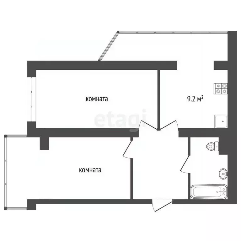 2-к кв. Крым, Ялта муниципальный округ, Форос пгт ул. Космонавтов, 20 ... - Фото 2
