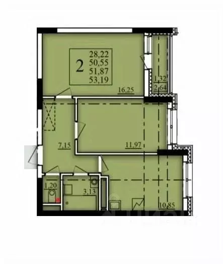 2-к кв. Башкортостан, Уфа Затон-Восточный жилрайон, Паруса жилой ... - Фото 1