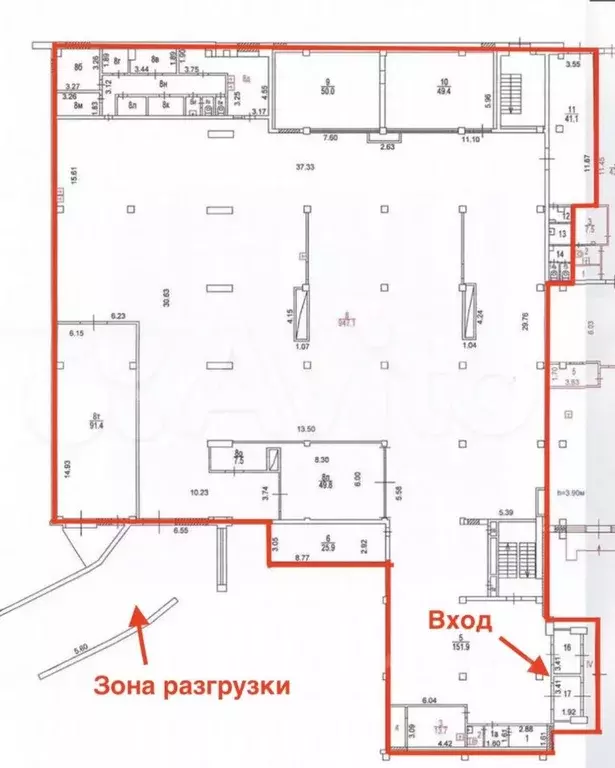 Помещение свободного назначения в Москва Бирюлевская ул., 38С3 (1539 ... - Фото 2