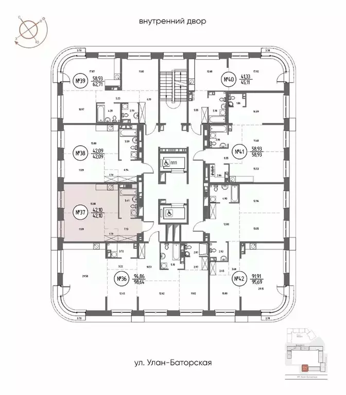 1-к кв. Иркутская область, Иркутск Макс жилой комплекс (42.1 м) - Фото 2