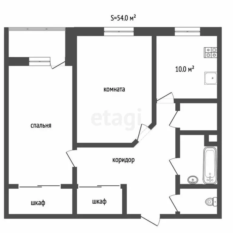 2-комнатная квартира: Ростов-на-Дону, микрорайон Северный, бульвар ... - Фото 0