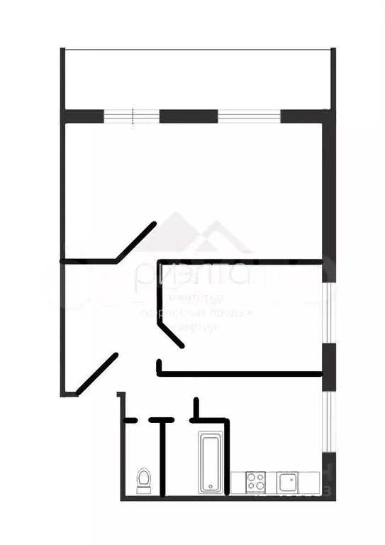 2-к. квартира, 41 м, 5/9 эт. - Фото 0