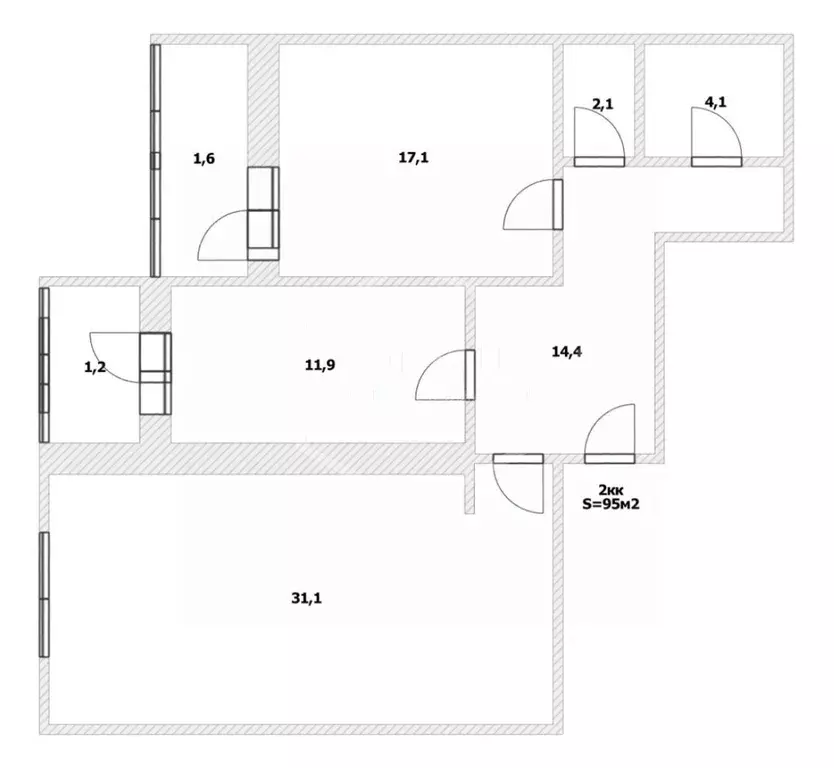3-к кв. Калининградская область, Калининград ул. Старшины Дадаева, 71 ... - Фото 2