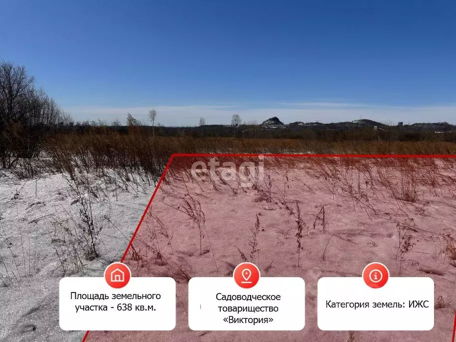 Участок в Хабаровский край, Хабаровск Виктория садовое товарищество,  ... - Фото 0