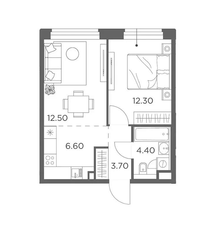 Продаётся 1-к квартира, 39.5 м - Фото 0