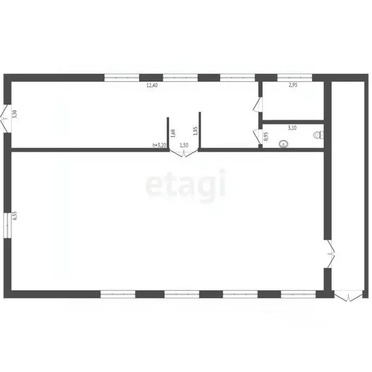 Склад в Брянская область, Брянск Сталелитейная ул., 1 (152 м) - Фото 2