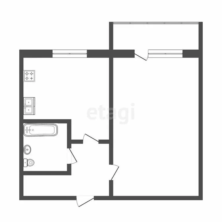 1-комнатная квартира: Саранск, Лямбирское шоссе, 21 (39 м) - Фото 0