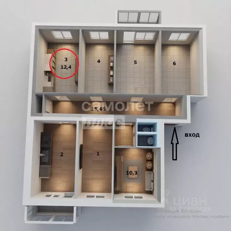 Комната Ульяновская область, Ульяновск ул. Рябикова, 7 (12.5 м) - Фото 2