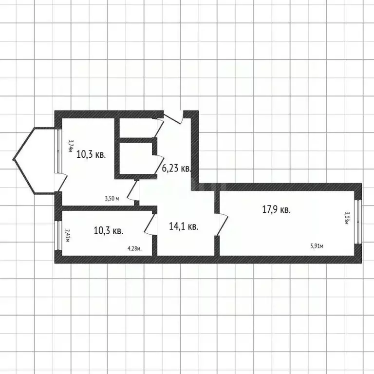 2-к кв. Белгородская область, Белгородский район, Разумное рп ул. 78-й ... - Фото 2