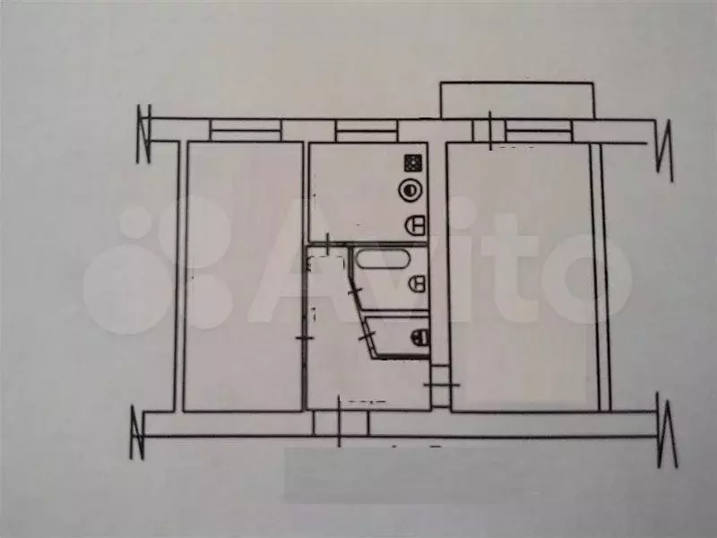 2-к. квартира, 45 м, 3/5 эт. - Фото 0