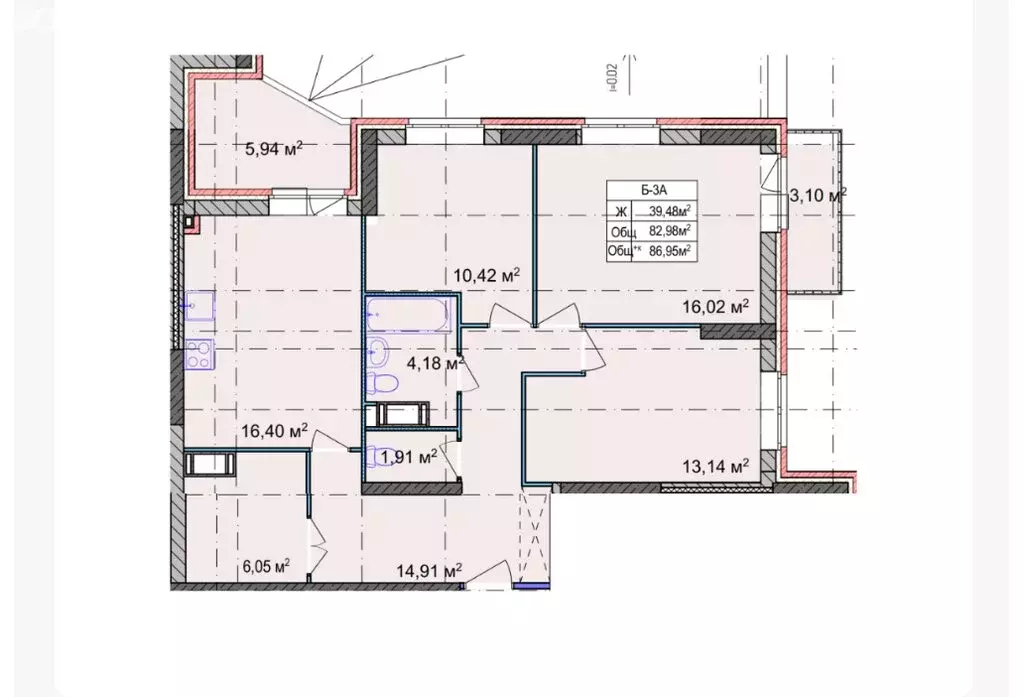 3-комнатная квартира: Ярославль, улица Строителей, 16к3 (86.95 м) - Фото 1