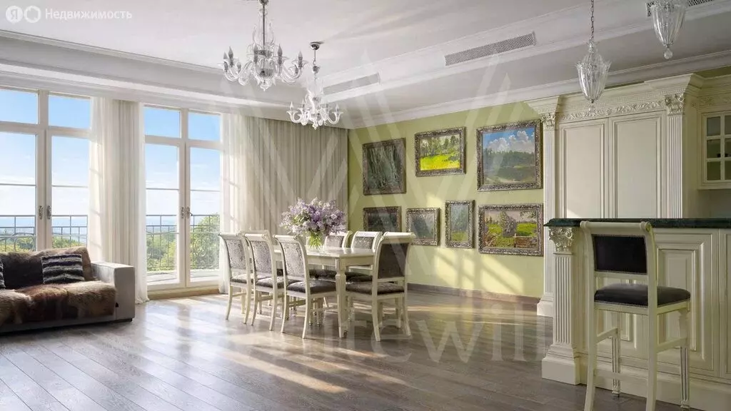 4-комнатная квартира: Москва, Береговая улица, 4к10 (182 м) - Фото 1