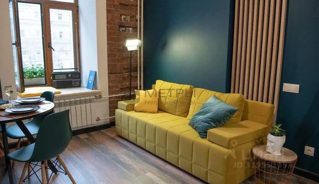 Студия Санкт-Петербург Московский просп., 32 (21.4 м) - Фото 1