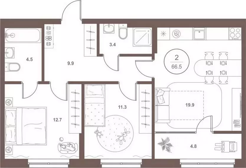 2-к кв. Пензенская область, Пенза Арбеково жилрайон, Дальнее Арбеково ... - Фото 1