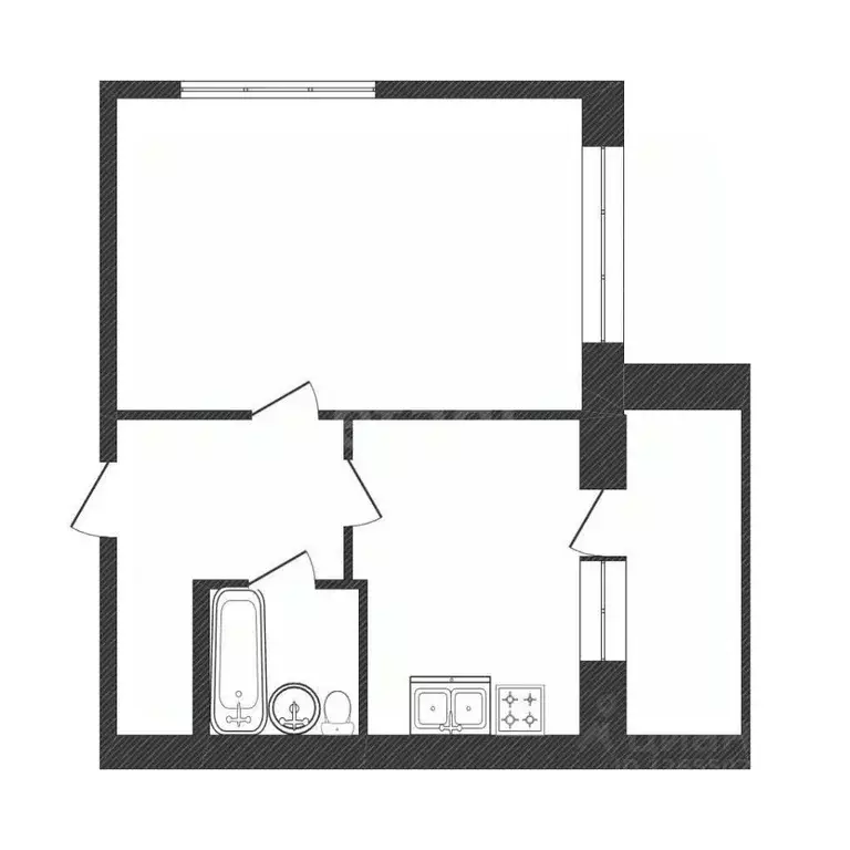 1-к кв. Костромская область, Кострома ул. Стопани, 44 (53.3 м) - Фото 2