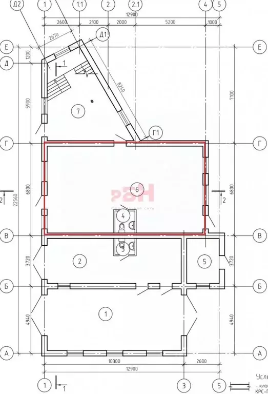Торговая площадь в Свердловская область, Алапаевск ул. Чкалова, 14 (75 ... - Фото 2