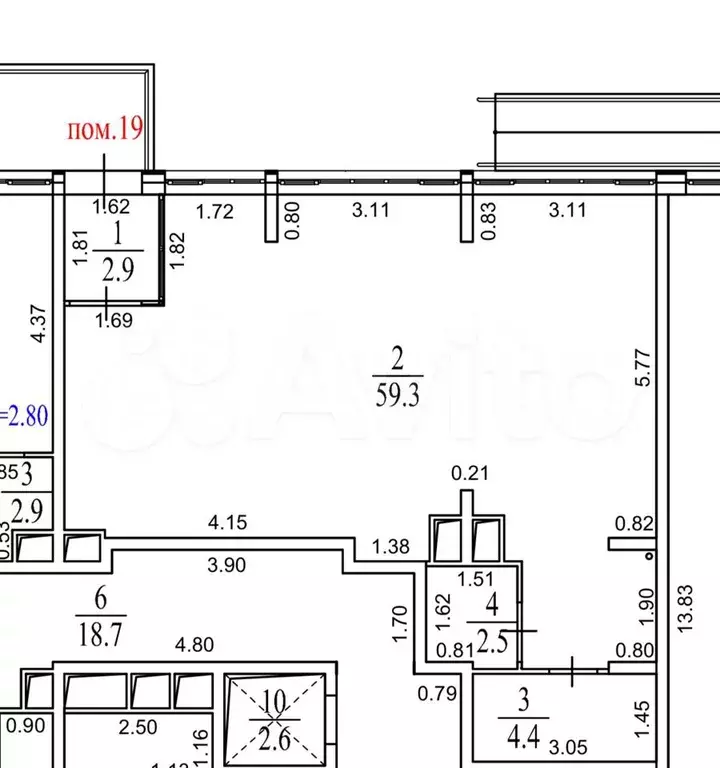 Продажа ПСН 69.1 кв. м. в ЖК Новогиреевский - Фото 0