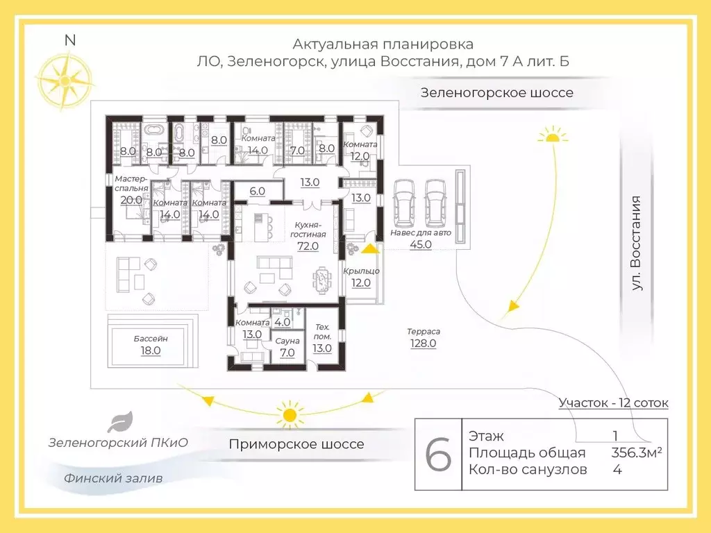 Дом в Санкт-Петербург, Санкт-Петербург, Зеленогорск ул. Восстания, 7а ... - Фото 2