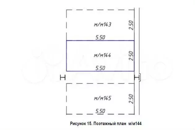 Машиноместо, 14 м - Фото 1