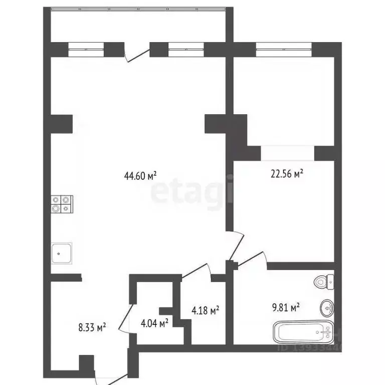 2-к кв. Тюменская область, Тюмень ул. Немцова, 4 (93.6 м) - Фото 1