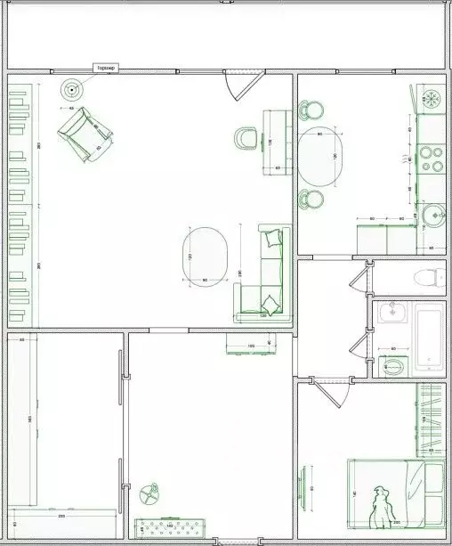 2-к кв. Свердловская область, Екатеринбург пер. Фонвизина, 9 (65.4 м) - Фото 1