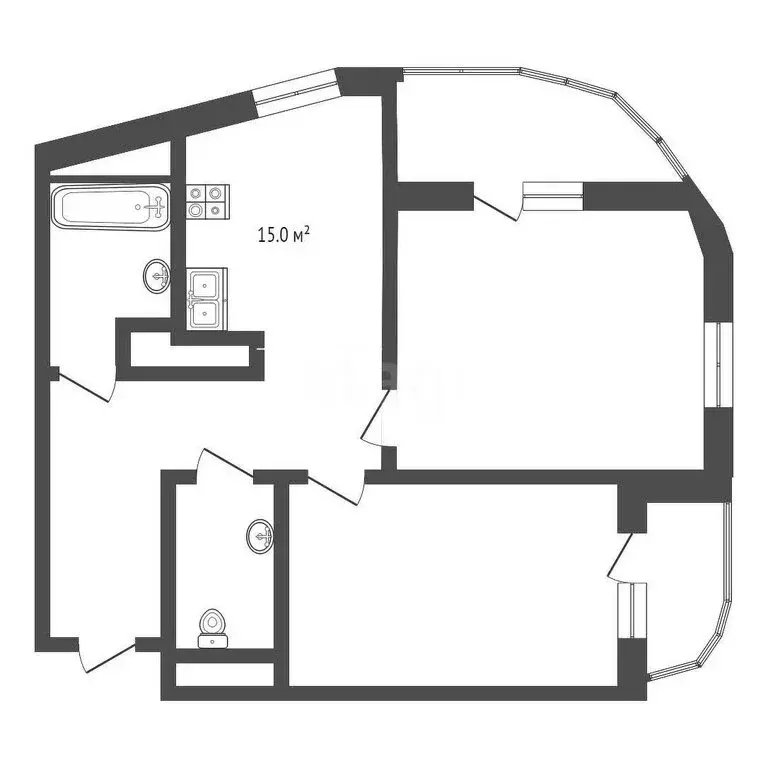 2-комнатная квартира: Краснодар, Воронежская улица, 47/11 (59.1 м) - Фото 0