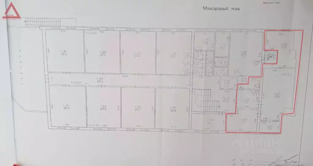 Помещение свободного назначения в Севастополь ул. Сенявина, 4 (60 м) - Фото 1