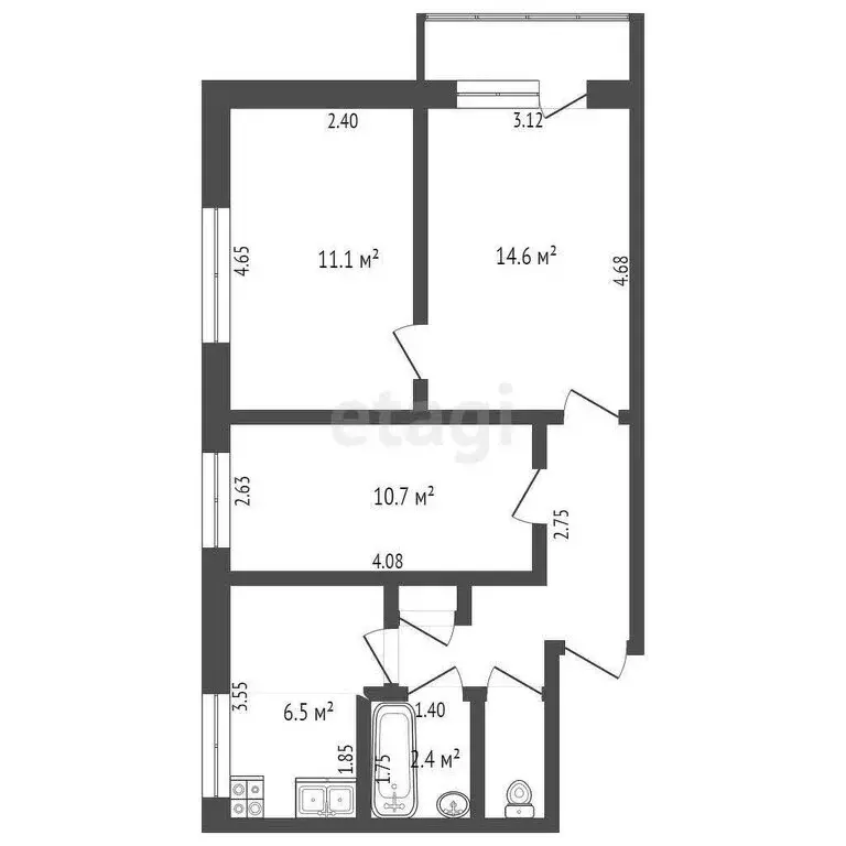 3-комнатная квартира: Свердловская область, Ирбитское муниципальное ... - Фото 1