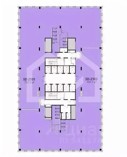 Помещение свободного назначения в Москва Дмитровский проезд, вл1Г (790 ... - Фото 2