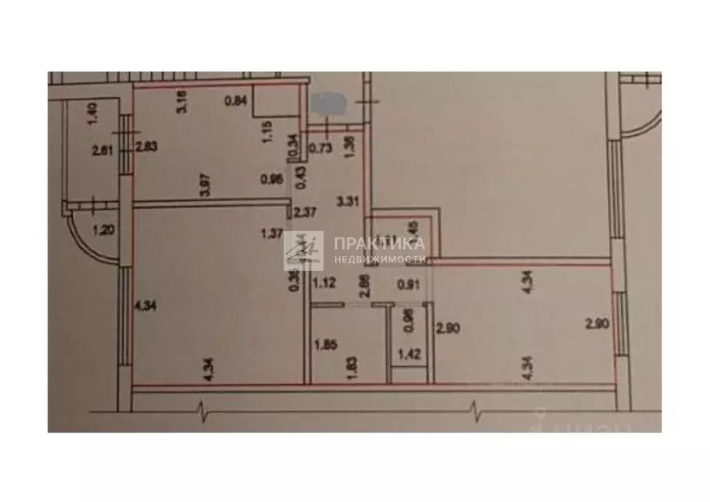 2-к кв. Московская область, Балашиха ул. Дмитриева, 12 (56.4 м) - Фото 1