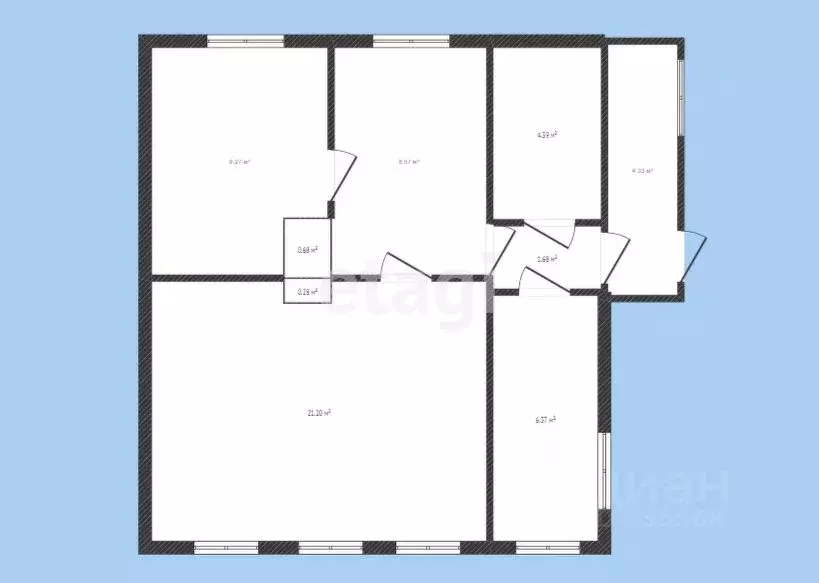 Дом в Белгородская область, Корочанский район, Яблоновское с/пос, с. ... - Фото 2