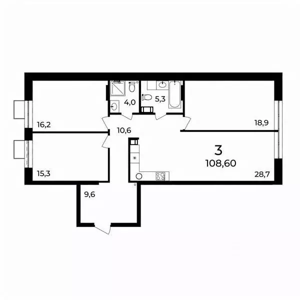 3-к кв. Нижегородская область, Нижний Новгород ул. Воровского, 8 ... - Фото 1