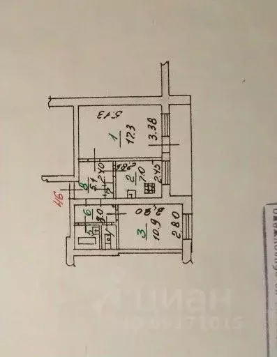 2-к кв. Орловская область, Орел Октябрьская ул., 134 (47.7 м) - Фото 1