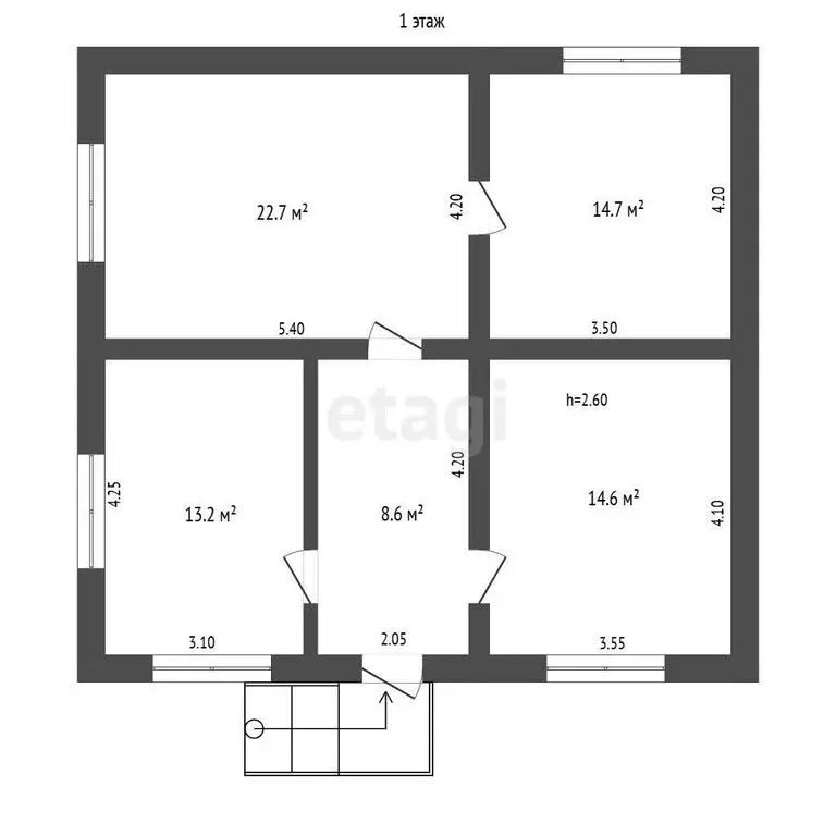 Дом в Нальчик, Осетинская улица (220 м) - Фото 2