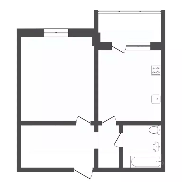 1-к кв. Тюменская область, Тюмень ул. Николая Зелинского, 19 (36.7 м) - Фото 2