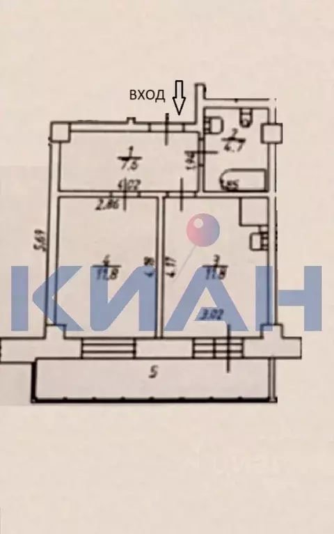 1-к кв. Красноярский край, Красноярск Караульная ул., 39Б (38.1 м) - Фото 1